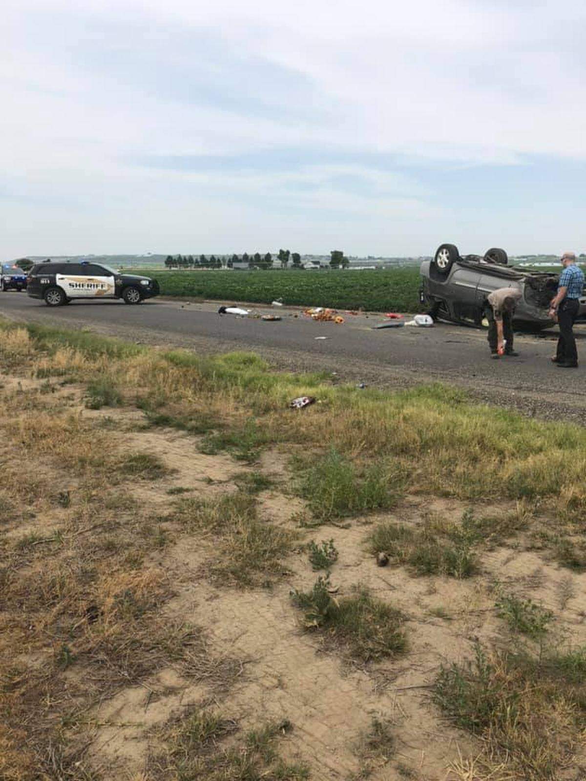 Franklin County deputies are investigating a rollover crash that left one person seriously hurt Tuesday afternoon.