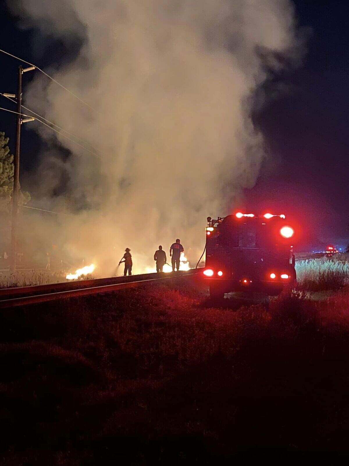 A half-acre fire burned on Yellowstone Avenue on the Fourth of July. It’s believed to have started because of fireworks.