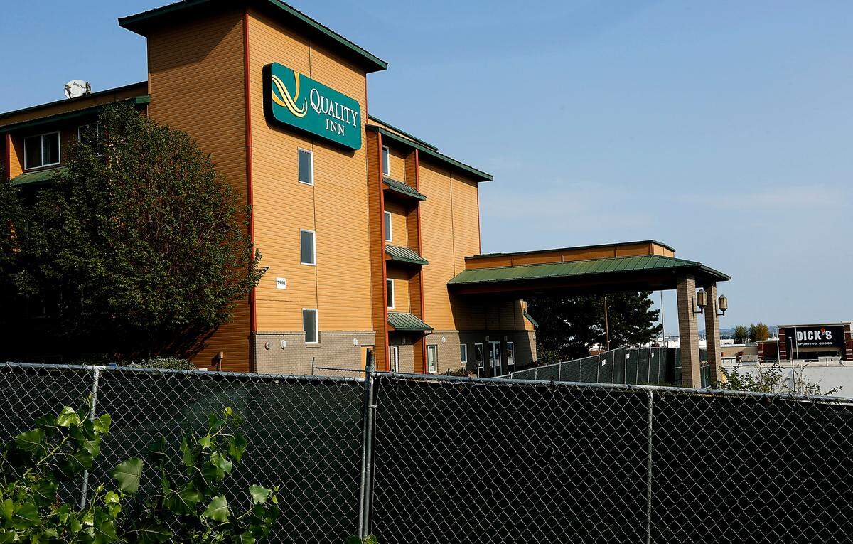 The Quality Inn at 7901 W. Quinault Ave. in Kennewick is closed and currently surrounded by a fence.