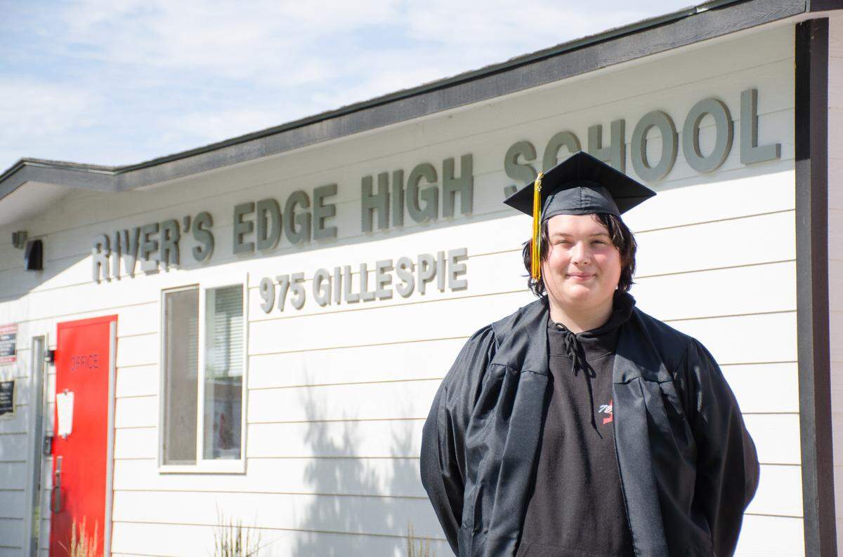 River’s Edge High School senior James Pierce is pursuing a career in meteorology and recently completed a job shadow with the National Weather Service in Pendleton, Ore.