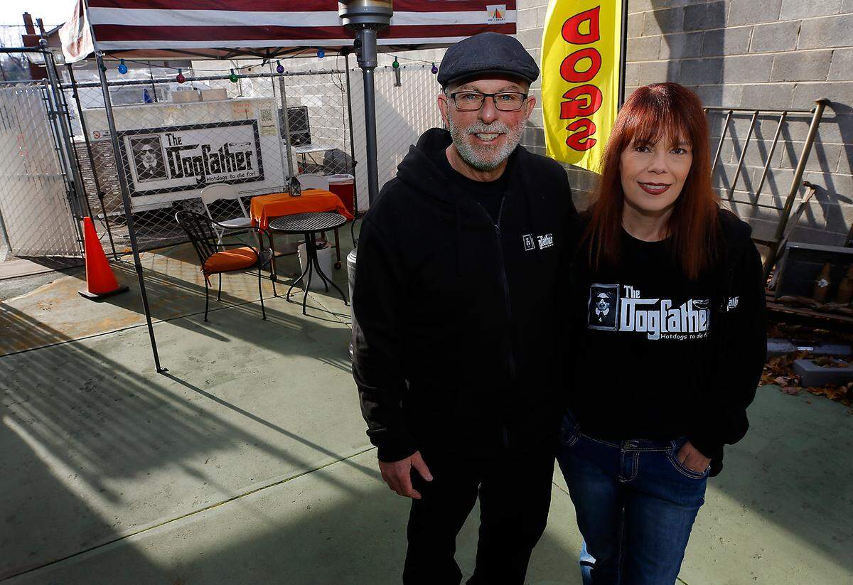 The Dogfather owners Malinda Ralston and her fiance, Troy Collins, opened 313 W. Kennewick Ave., behind Downtown Mercantile.