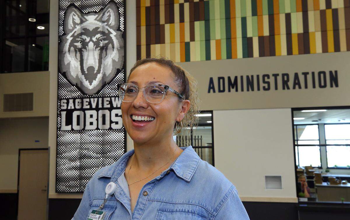 Principal Raquel Maritnez Sageview High School in west Pasco.