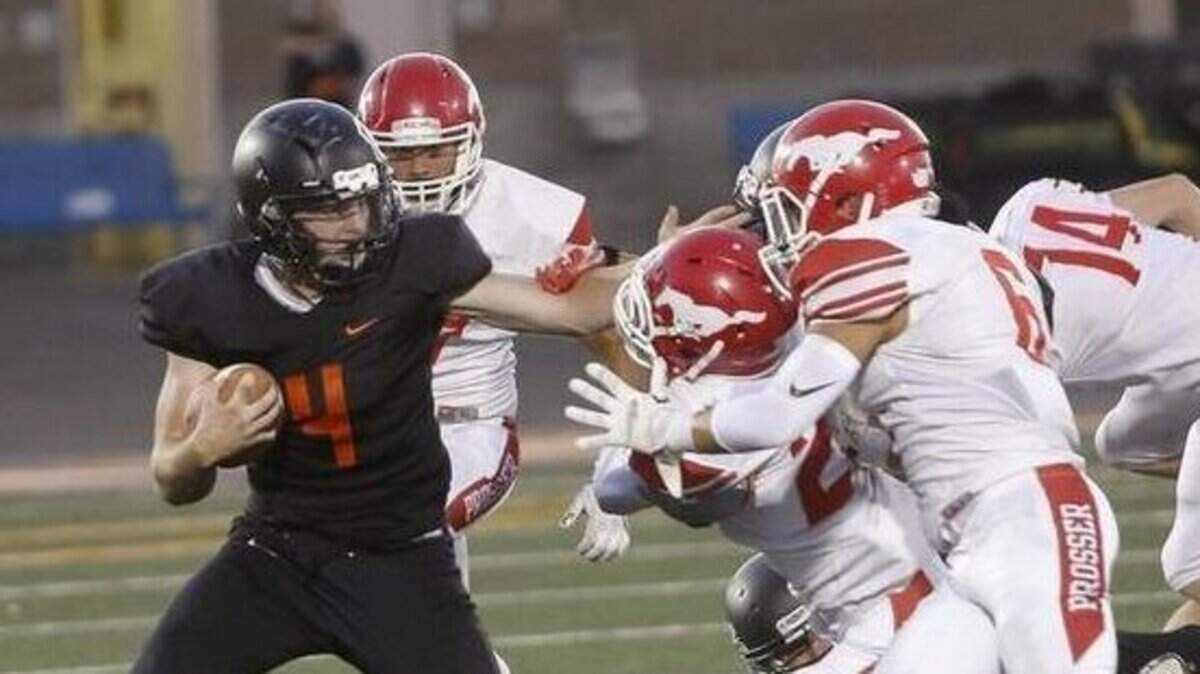 Kennewick quarterback A.J. Templeton was coming off a promising sophomore season when he broke his ankle in the first game of 2017 against Prosser. Now a senior, he’s looking to make up for his lost playing time.