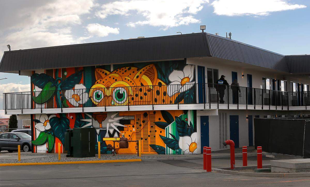 Mural on outside wall of The Alegre apartment complex at 1520 N. Oregon Ave. in Pasco.