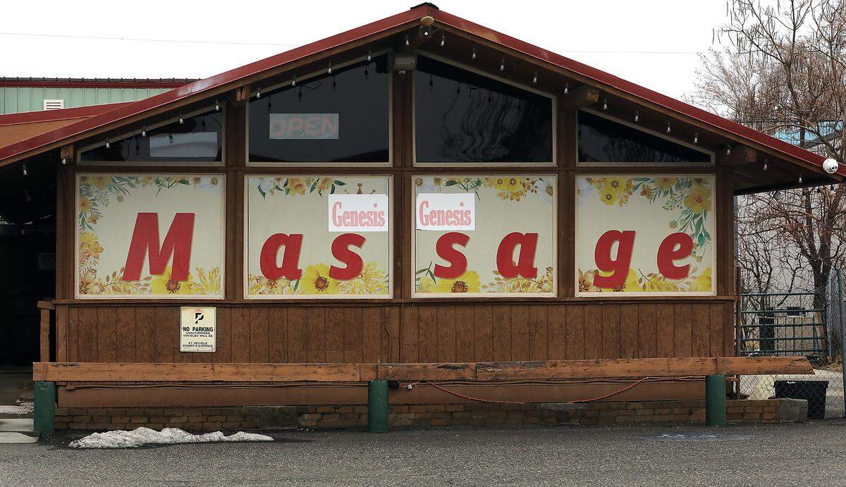Genesis Spa at 4727 W. Clearwater Ave., Suite C, is one of three businesses raided by the Kennewick Police Department for being an illegal massage parlor and engaged in prostitution services.