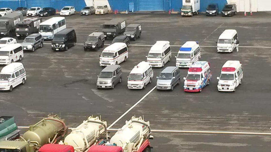 Tim and Gail Howe, of Richland, could see ambulances staging on the pier near their cruise ship, waiting to take more people with newly diagnosed coronavirus infections from the ship to hospitals.