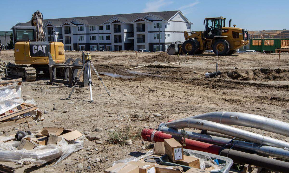 A look at construction at The Tides in summer 2021.