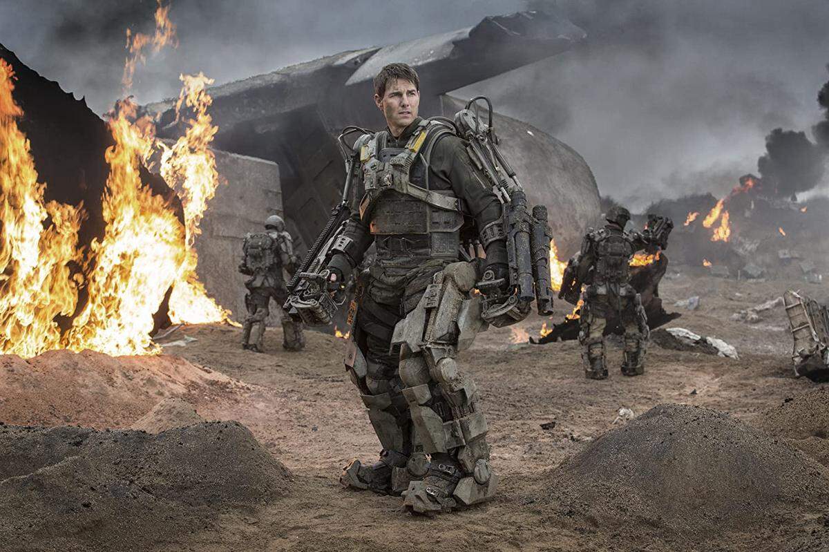 Tom Cruise in Edge of Tomorrow (2014).