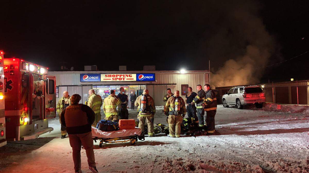 A fire broke out Thursday at a Pasco mini storage business, damaging several units.