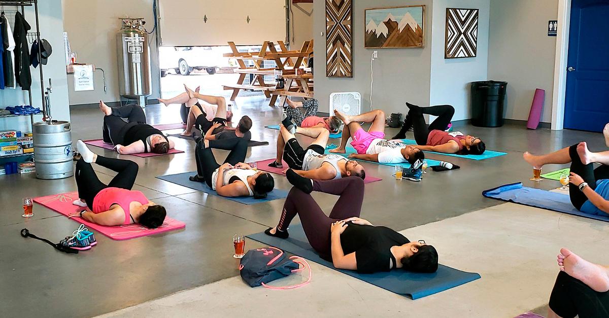 Patti Jones, owner of Chubby Chick Yoga, has been holding monthly beer and yoga classes at Moonshot Brewery in Kennewick since September, and is now starting a second monthly class at the recently opened Sage Brewing in Pasco.