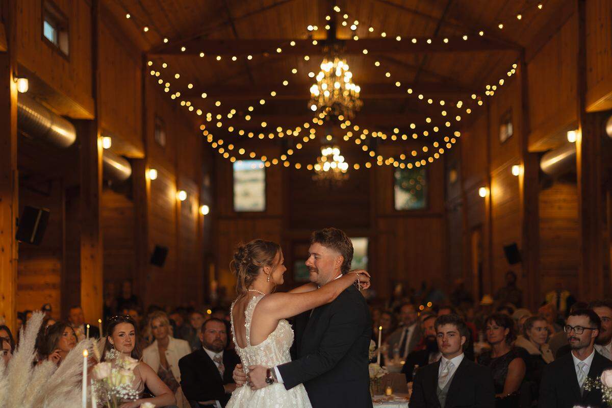 Despite a fierce windstorm that destroyed the preparations Kaitlyn Thompson and Tyler Grant made for a wedding in a Kennewick wheat field, friends and family worked together on what Thompson called a “perfect” wedding at Sugar Pine Barn in Benton City.