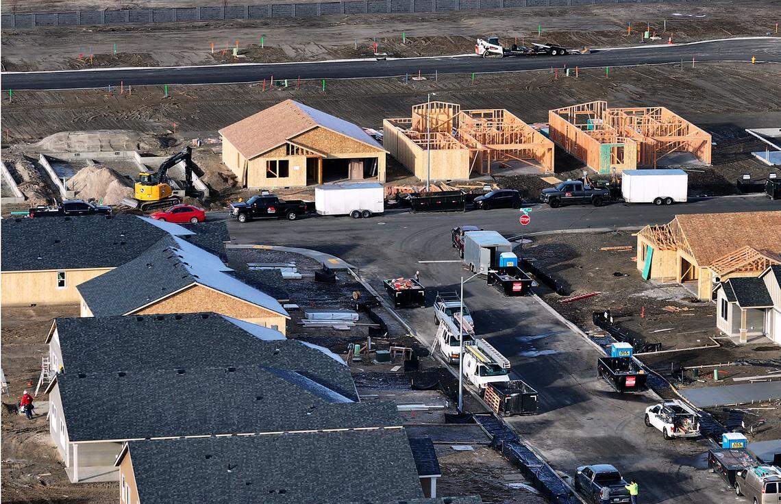 The Dunes housing development is under construction off Burns Road near Road 112 in west Pasco.