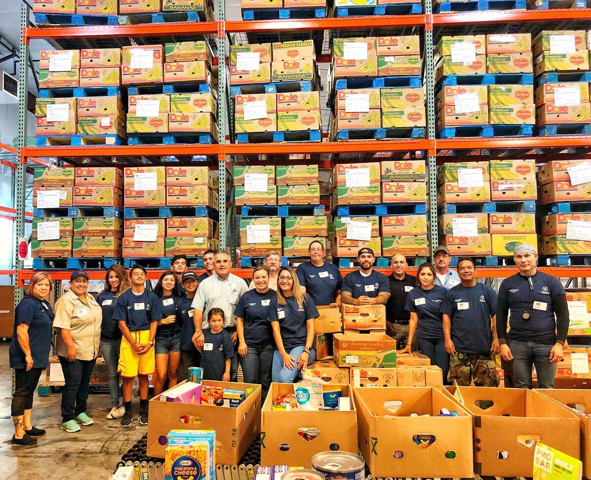 Volunteers from Tyson Foods at Second Harvest in Pasco, Washington.