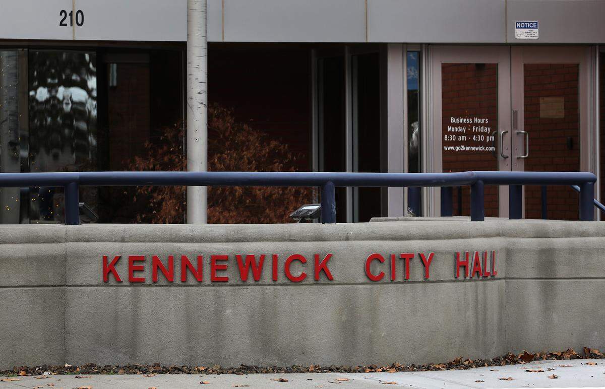 Kennewick City Hall at 210 W. Sixth Ave. in downtown Kennewick.