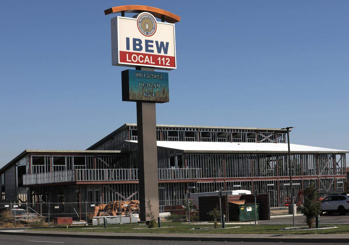 The new two-story, 26,000-square-foot building taking shape at 142 N. Edison St near Marineland Plaza in Kennewick will house a Joint Apprenticeship Training Center for International Brotherhood of Electrical Workers 112 and the National Electrical Contractors Association.