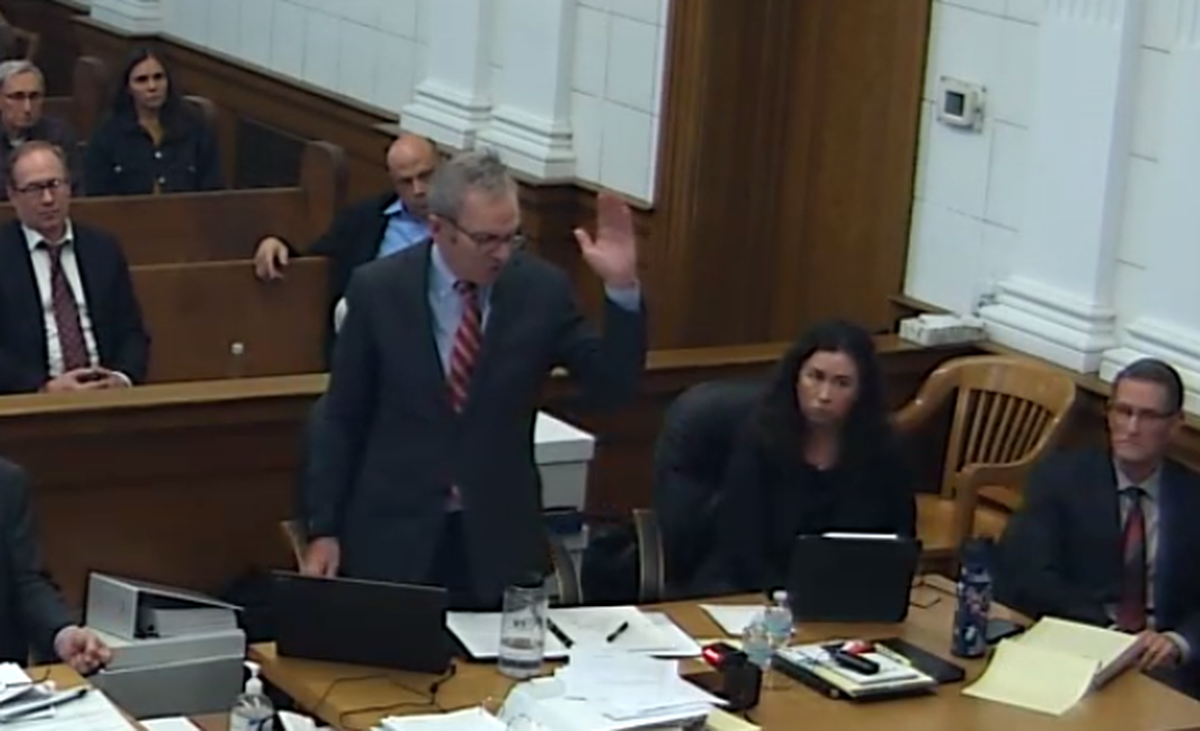 Benton County’s attorney Andrew Cooley calls for a mistrial in Walla Walla County Superior Court.