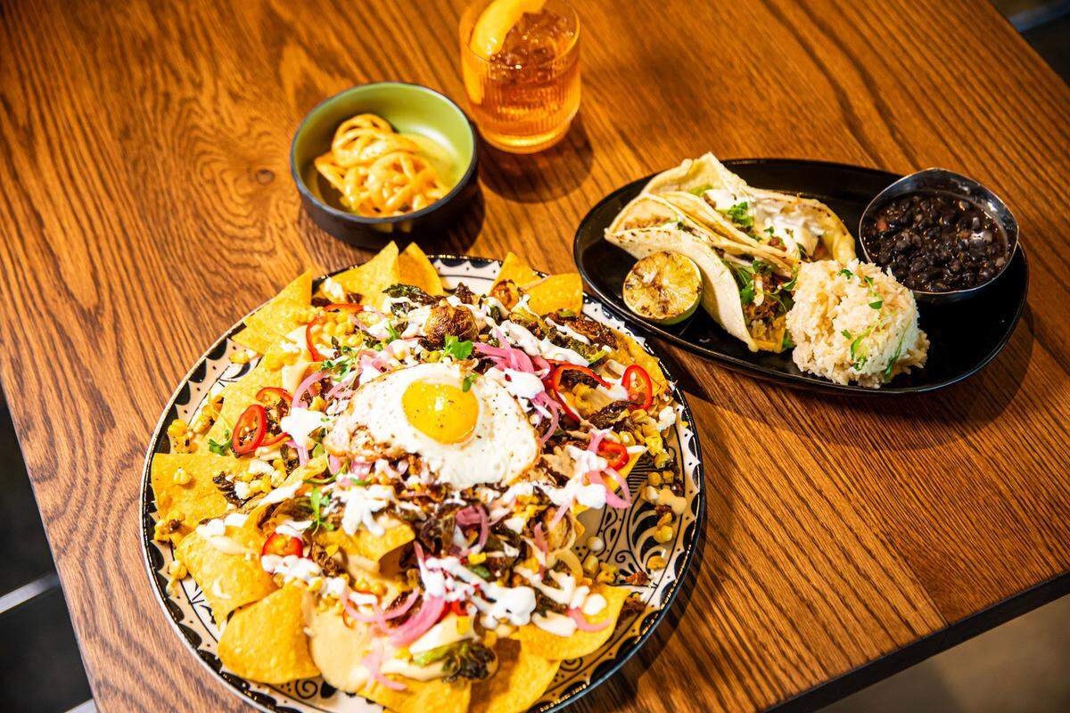 Nachos at Perch Cantina.