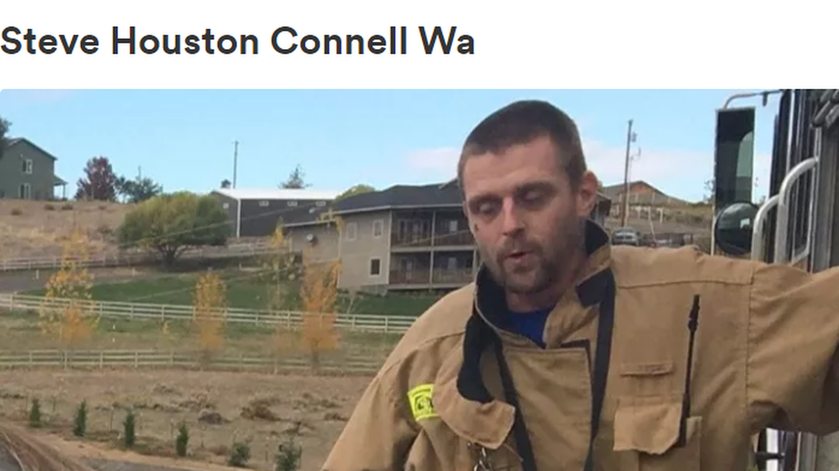 Money is being raised to help pay the funeral costs for a Connell firefighter who died in a crash on Highway 395 on Sunday.