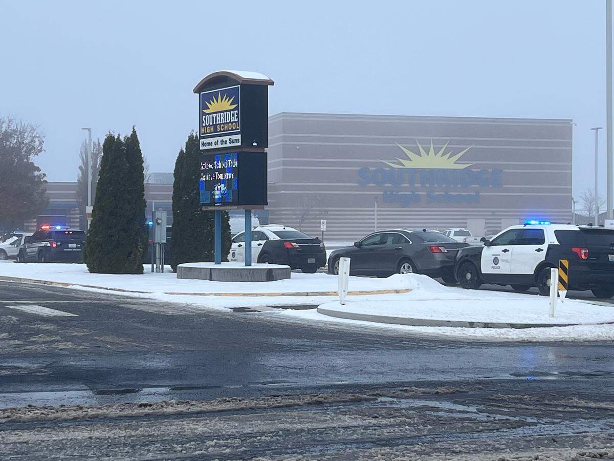 Tri-Cities police responded Friday morning to reports of a weapon inside Southridge High School in Kennewick. The school and two others nearby were locked down while police searched rooms.