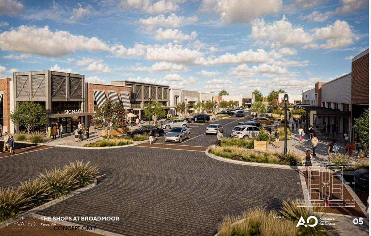 Elevated Property Co. has signed a letter of intent to purchase land at Broadmoor in western Pasco for a project it calls The Shops at Broadmoor.