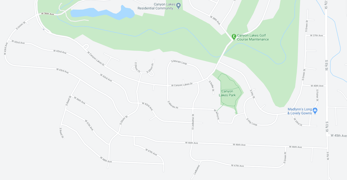 Blasting is being done for a new housing development along an extension planned for Reed Street, in the lower left of the map.