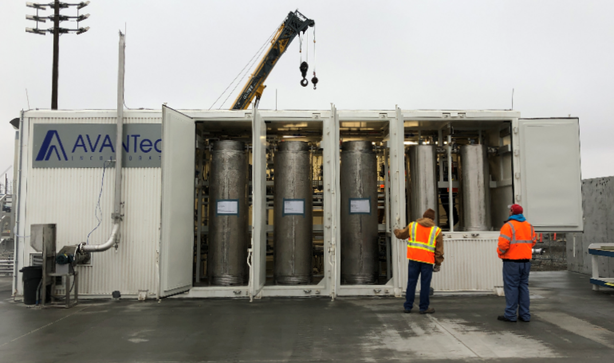 Ion exchange columns are used at the Tank Side Cesium Removal system to prepare Hanford radioactive waste for glassification as low activity waste.