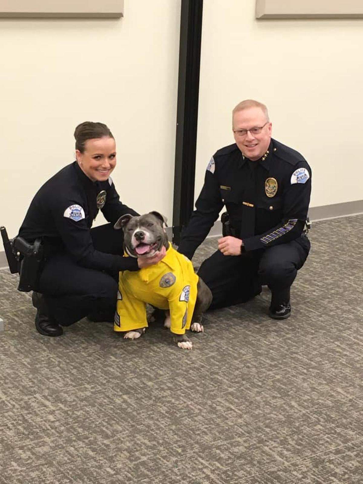 Pasco Chief Ken Roske with Eddie.