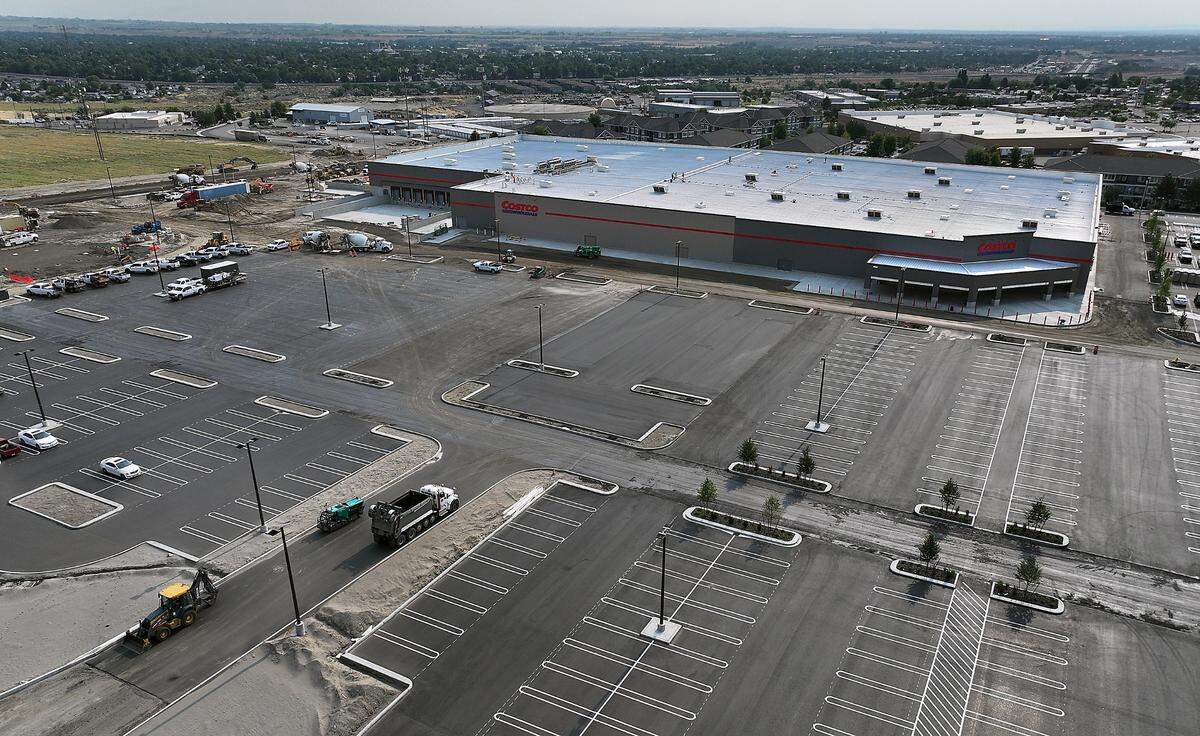 Costco built on former orchard land leased from the Washington Department of Natural Resources.