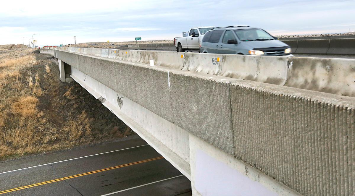 Gov. Jay Inslee declared an emergency Monday to free up at least $1.1 million in state money to repair the damaged girder for the Interstate 82 overpass at Locust Grove Road south of Kennewick. The damage happened on Dec. 16 when a semi truck with an oversize load hit the overpass. The southbound shoulder has been closed by a temporary concrete barrier until repairs are completed. Watch a video at: triciityherald.com/videos