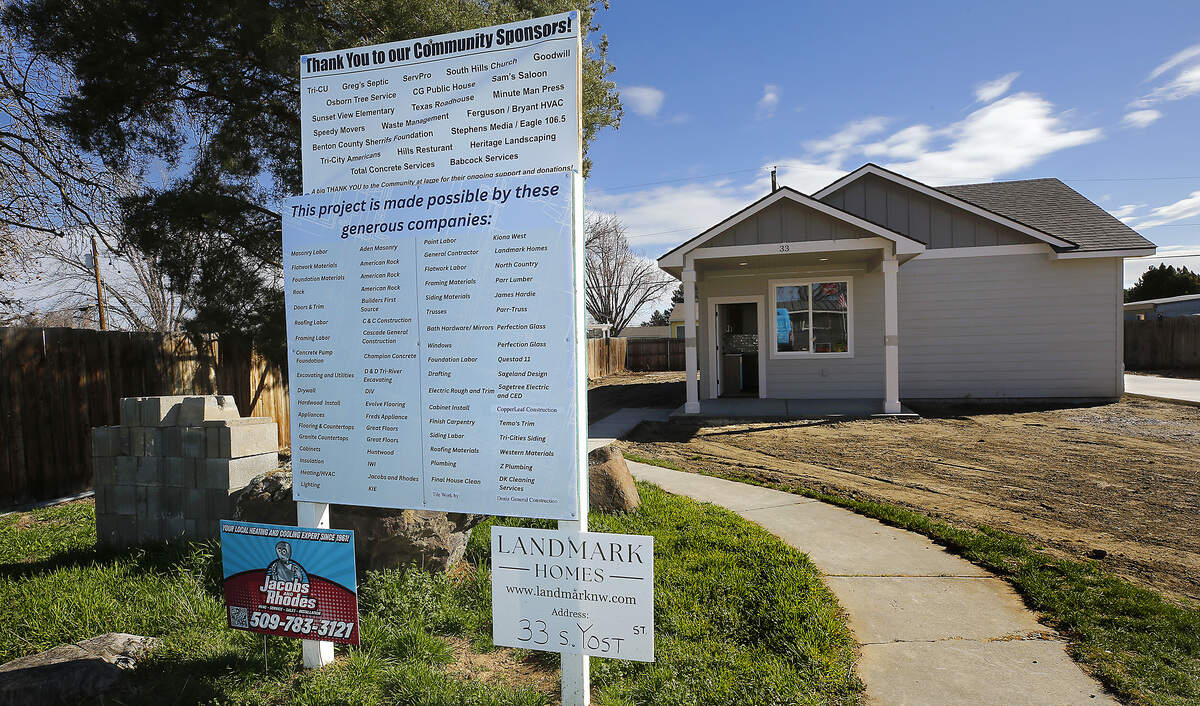 Jimmy "Woo Hoo" Butcher's replacement home, shown here March 5, 2026, is being built with donations and volunteer labor.