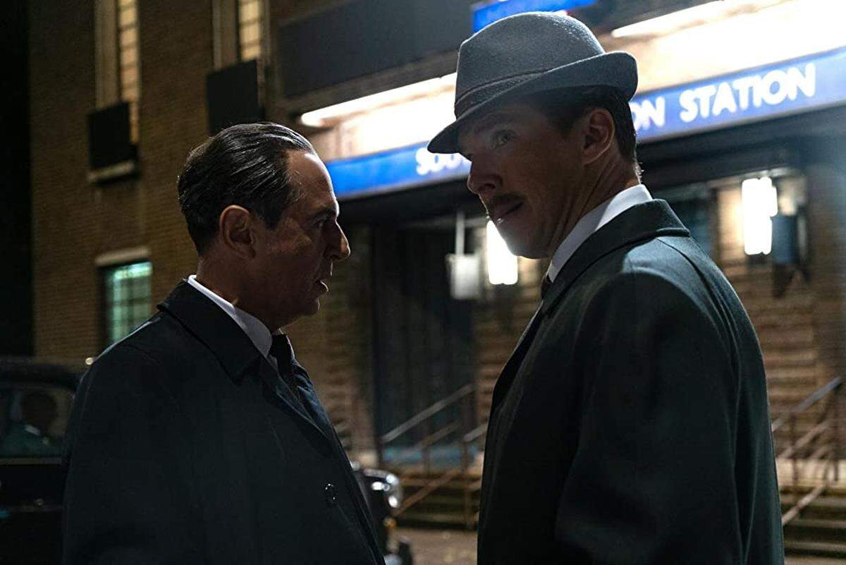 Keith Madden and Benedict Cumberbatch in “The Courier.”