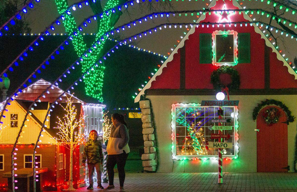 The Winter Wonderland Festival of Lights in John Dam Plaza in Richland has kicked off and will be on display through the end of the month. While there won’t be any organized activities or concessions because of the ongoing pandemic, there will be a lighted displays with music and Santa’s mailbox for letters to the North Pole.