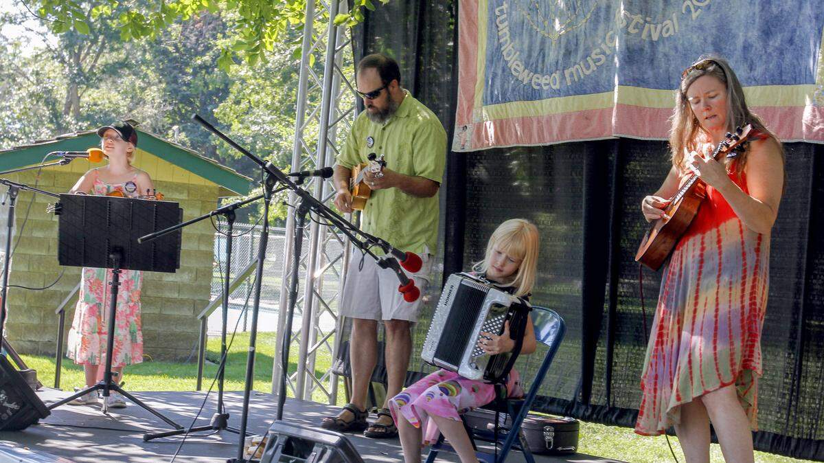 The Eyer Family, a band from Spokane, was one of several groups performing this weekend at Howard Amon Park in Richland during the 22nd annual Tumbleweed Music Festival. The event, which celebrates acoustic music, draws performers from across the Pacific Northwest.
