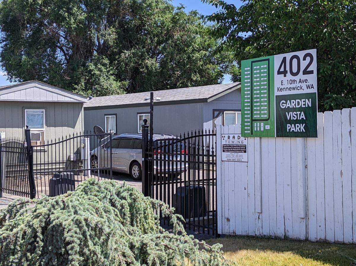 Kennewick Police were searching for a shooting suspect near Garden Vista Mobile Home park in Kennewick on Friday.