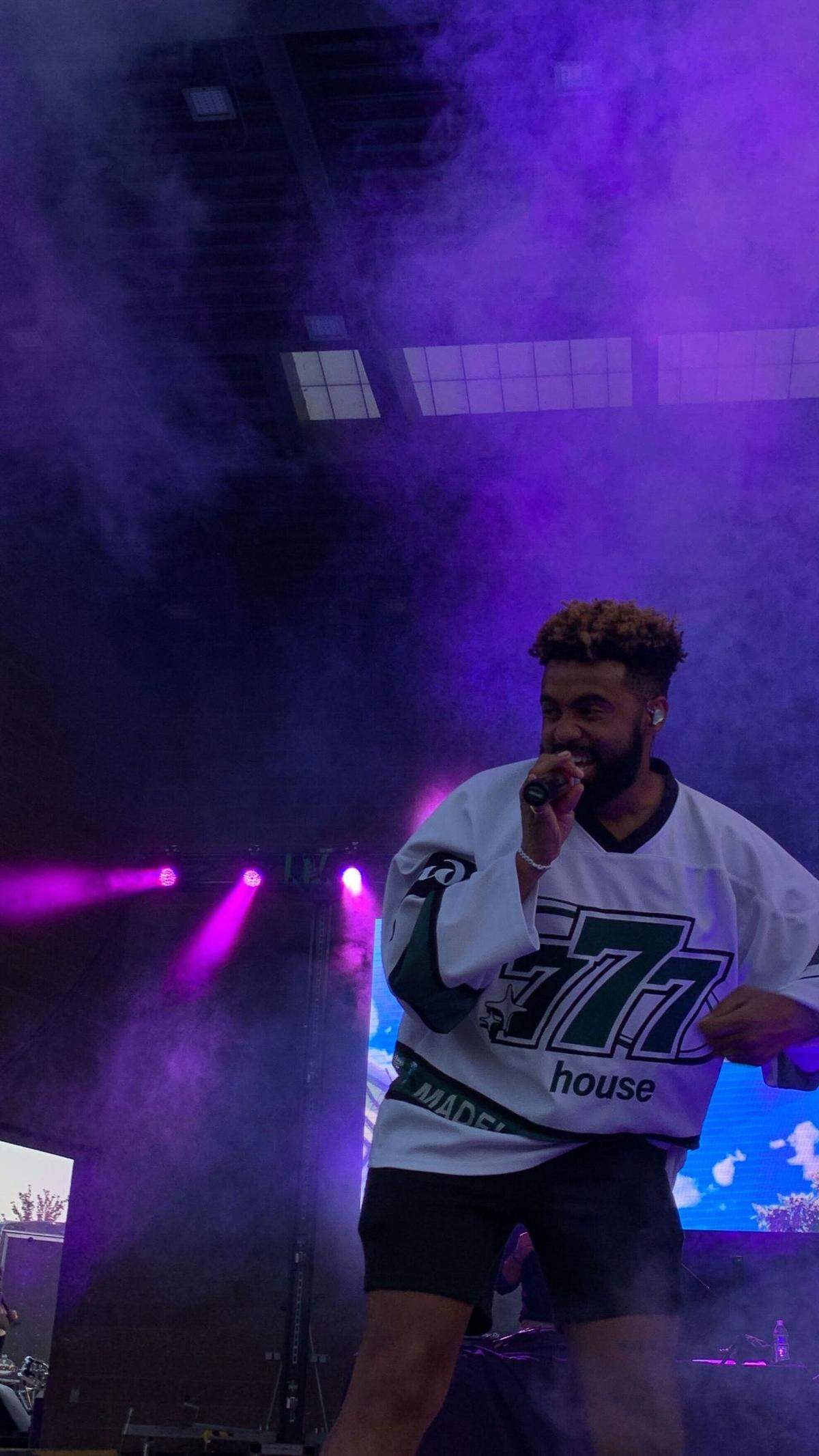 Paul Russell sang on the main stage for Tri Town Get Down, located at John Dam Plaza, as the final headliner on June 9.