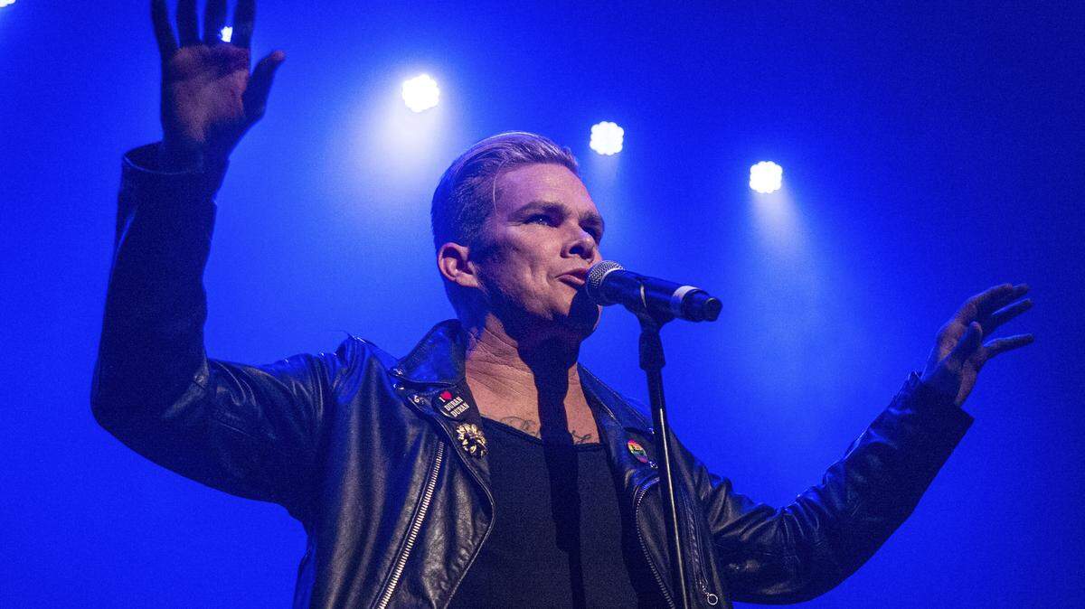 Mark McGrath performs at the “Above Ground” Benefit Concert at Belasco Theater on April 16, 2018, in Los Angeles.