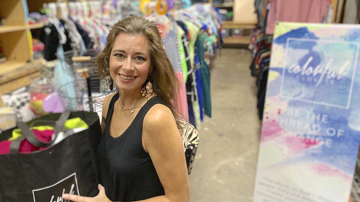 Keely Brown found her purpose because she experienced hard economic times. The co-founder and co-executive of Colorful Closets holds “a hug in a bag” for needy children.