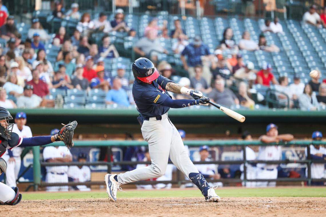 Danny Dickinson attends the 2024 USA Baseball National Collegiate Team Training Camp in June 2024.