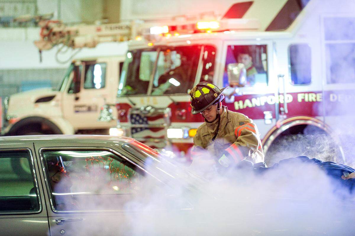 A vehicle accident and the steps that emergency workers take will be enacted during the free Safety Connect expo April 17-18 at the TRAC Center in Pasco.