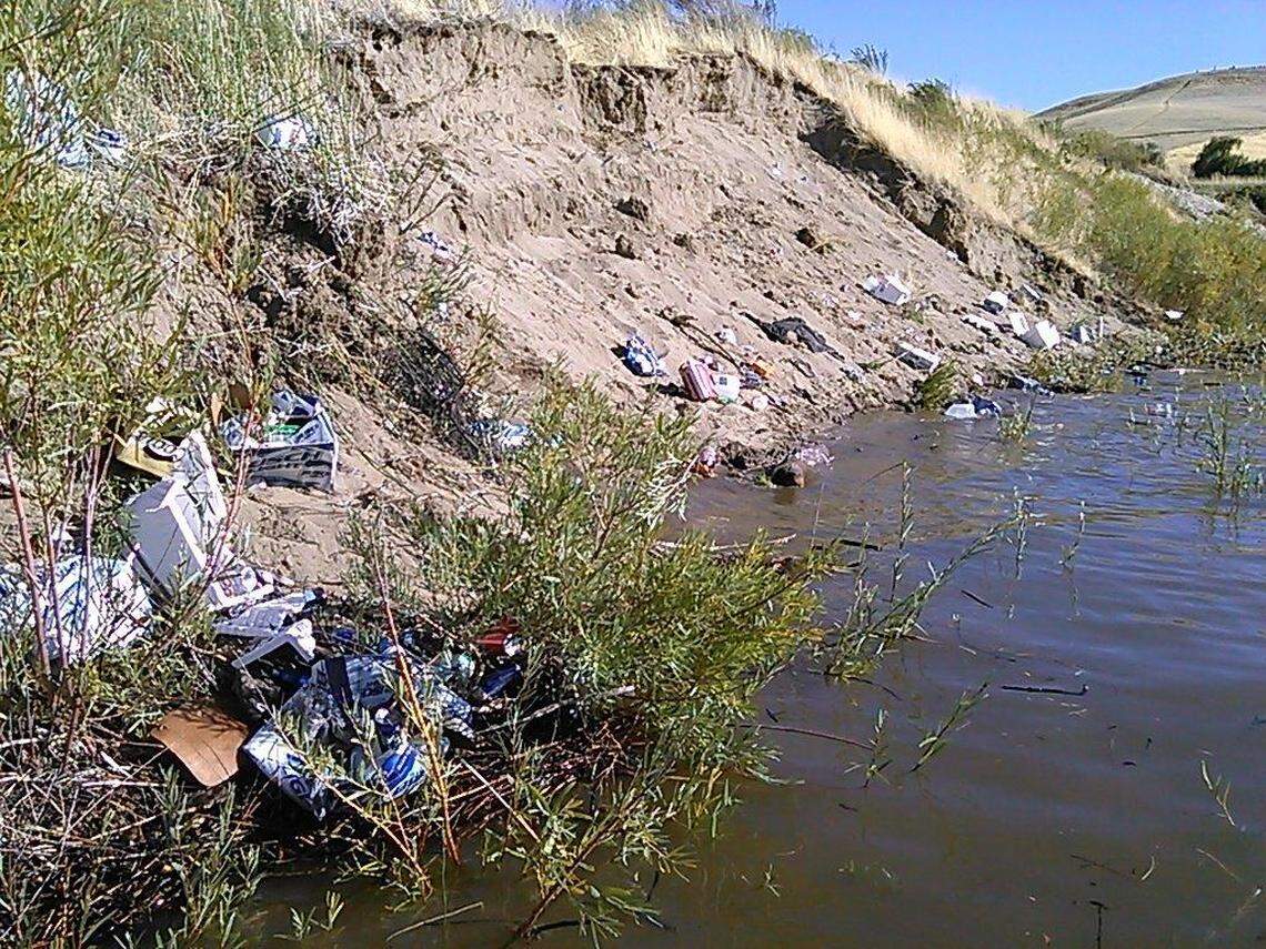 Large gatherings of mostly young people at popular areas along the Snake River have left them covered with trash on several occasions.