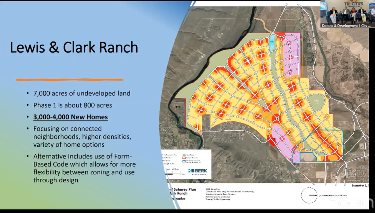 Frank Tiegs LLC and the city of West Richland are working on a plan to transition the 7,000-plus acre Lewis & Clark Ranch into an urban community. 