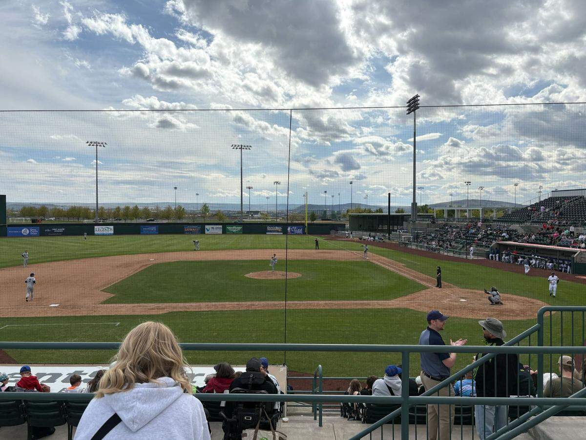 View from the General Admission section at the Gesa Stadium during a Tri-City Dust Devils game on Sunday, April 20. 