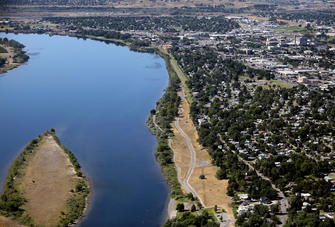 Leslie Groves Park is seen on the right in this file photo.