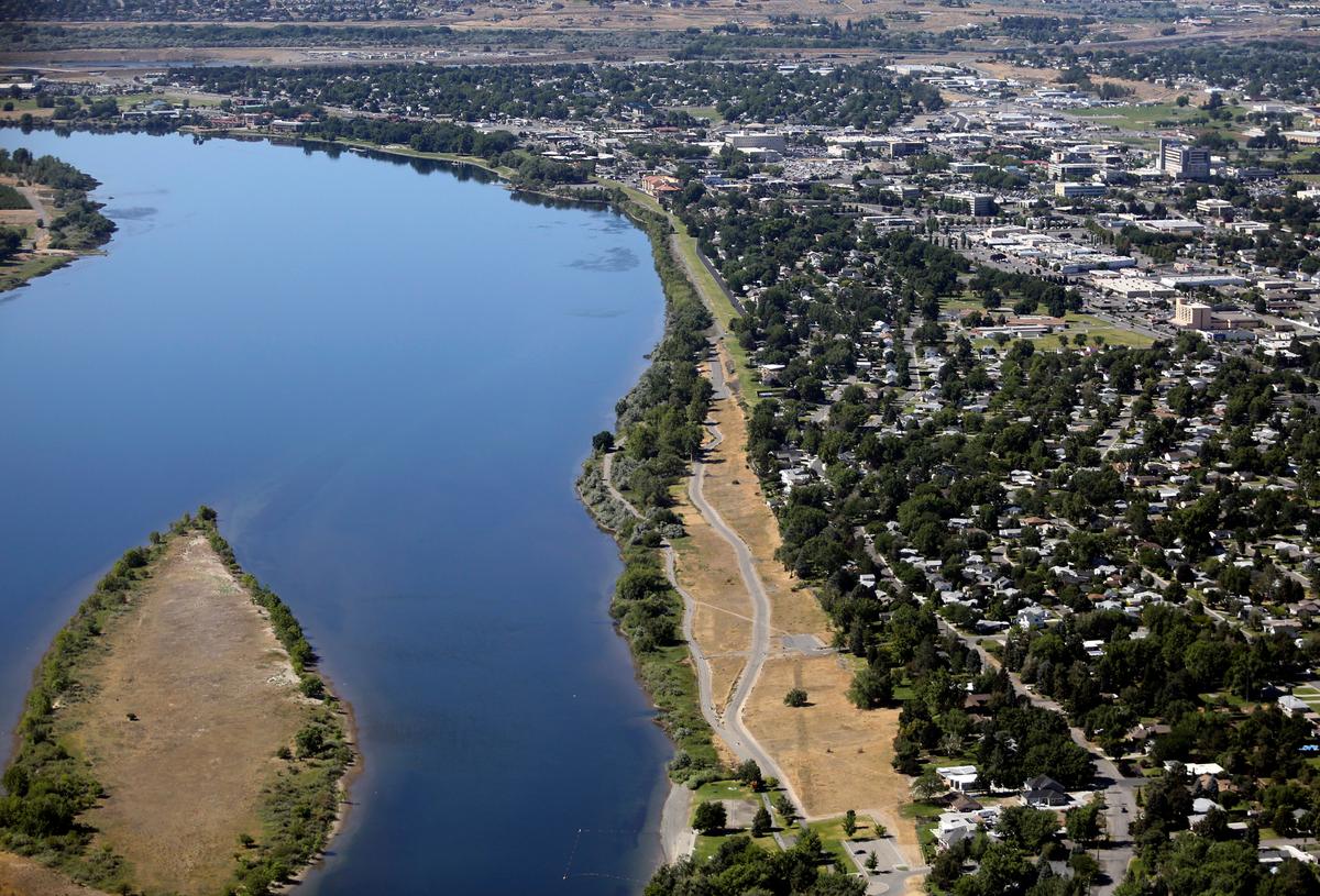 Leslie Groves Park is seen on the right in this file photo.