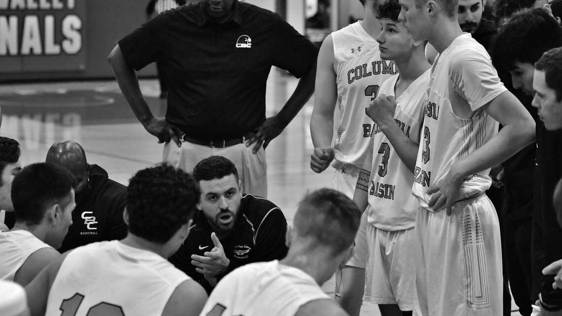 Just 2 weeks ago he was assisting at Pasco High. Now he’s leading CBC men’s basketball