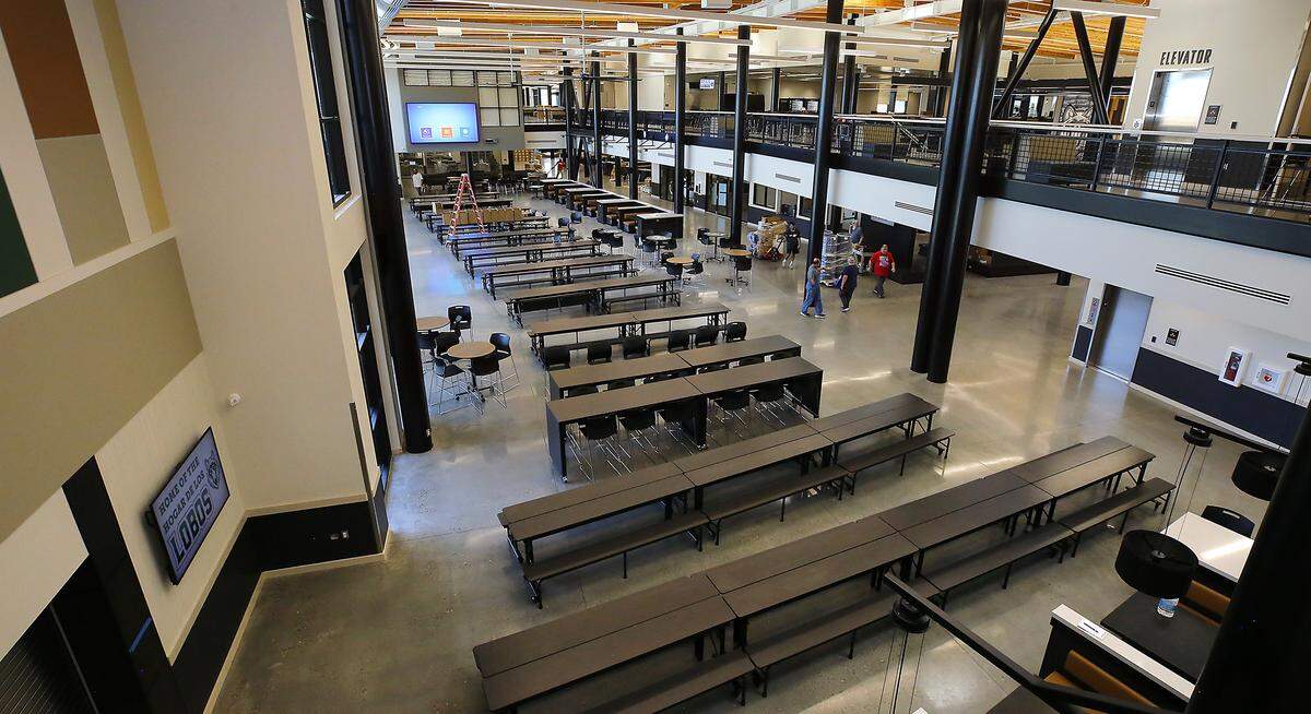 Cafeteria area  in Sageview High School in west Pasco.