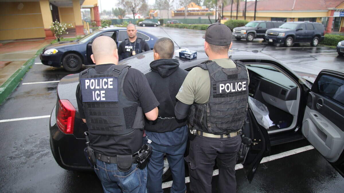 Immigration and Customs Enforcement officers.