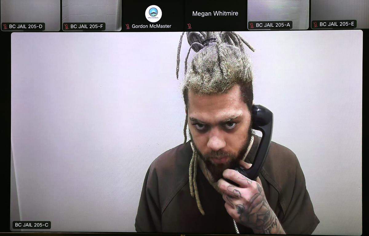 Joseph E. C. Walker, 30, made a preliminary appearance in Benton County Superior Court via a video link from the jail.