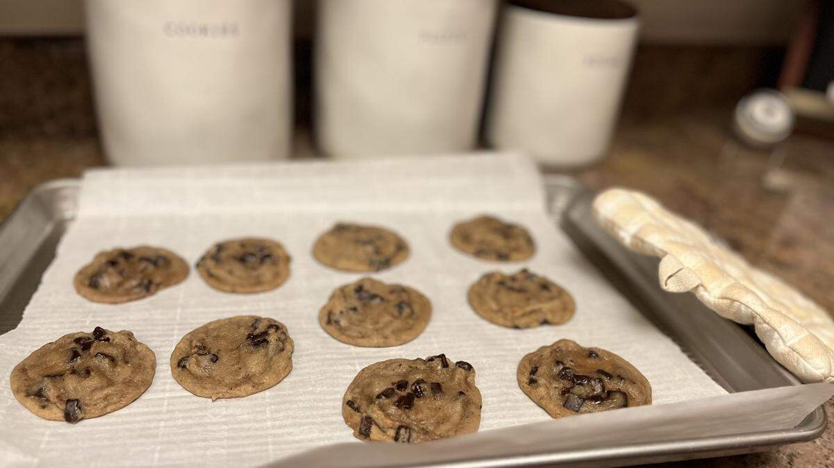 Columnist Lucy Luginbill learned it’s best to heed the warning label and bake chocolate chip cookies as directed on the package.