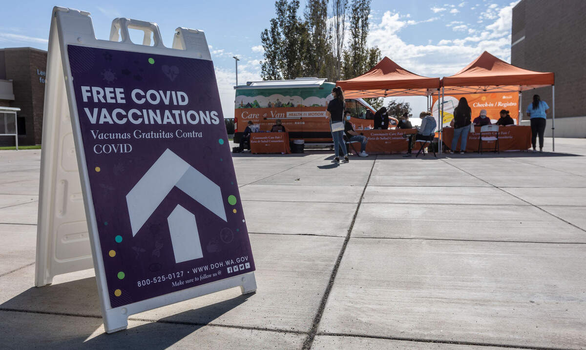 Columbia Basin College partnered with the Washington State Department of Health’s Care-A-Van to offer all three available COVID-19 vaccines in October 2021.